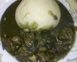 A picture of step 2 of Tuwon semo miyan kuka.
