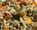 A picture of step 3 of Warm Salad with Baked Veggies and Goat Cheese.