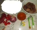 A picture of step 1 of Peppered kpomo.