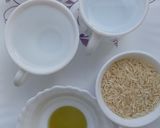 A picture of step 1 of Dill Leaves White Rice.