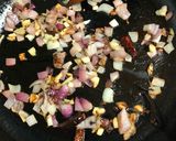 A picture of step 1 of Chingri diye Masoor Dal Er Khichuri (Prawn Khichdi - Bengali Style).