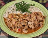 Csirkecomb pörkölt 🍗🧅🧄🍗 snidllinges nokedlivel recept fázis 7 fotója