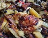 Grilled chicken and potatoesmatakin girki2 hoto