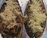 Foto del paso 4 de la receta: Berenjenas rellenas de verduras y carne picada de pollo