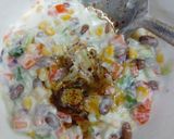 A picture of step 1 of Mexican salad.