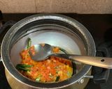 A picture of step 2 of Bottle gourd sambar rice one pot meal.