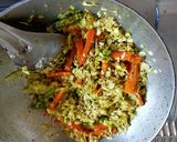 A picture of step 2 of Cabbage-Carrot Sambharo.