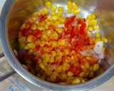 A picture of step 2 of Schezwan Corn Salad.