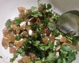 A picture of step 3 of Bread Dahi Vada.