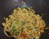 A picture of step 5 of Spaghetti with sausages.