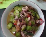 Foto langkah ke 1 dari resep Tumis cumi petai simple.
