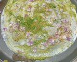A picture of step 3 of Onion Chesse Dosa.