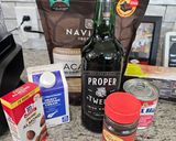 A picture of step 1 of Homemade Baileys Irish Cream.