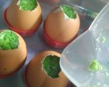 Foto langkah ke 3 dari resep Puding Telur Dinosaurus (Puding Lumut Daun Kelor).