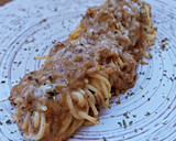 Foto del paso 5 de la receta: Espaguetis con salsa cremosa de carrilleras y queso trufado