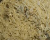A picture of step 8 of Poached Pollock and Pasta Parmesan.