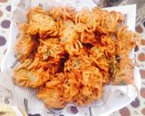 A picture of step 4 of Crispy crunchy alu pakoray.