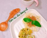 Hình bước làm 1 của món Trứng thịt bò hấp rau củ