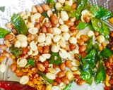 A picture of step 1 of Puliyogare.