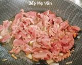 Hình bước làm 3 của món Mì gói xào mực,thịt bò và rau củ