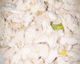 A picture of step 2 of White sauce box patties.
