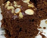 A picture of step 10 of Eggless Chocolate Banana cake.