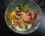 A picture of step 2 of Cheese Raw Banana cutlet.