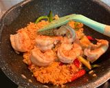 รูปขั้นตอนการทำที่ 7 ของ ข้าวผัดต้มยำกุ้ง ไข่ดาว