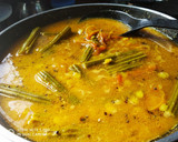 A picture of step 3 of Drumstick dal with rice.