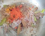 A picture of step 6 of Prawn pulao.