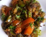 A picture of step 5 of Capsicum Bean Vegetable(Sem) Fried.