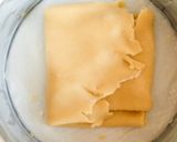 A picture of step 3 of German cheesecake.