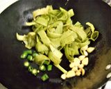 A picture of step 2 of Sorakaya Thokku Pachadi (BottleGourd Peel Chutney - Andhra Style.
