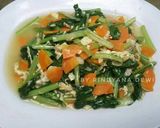Foto langkah ke 4 dari resep Cah sawi telur wortel simple.