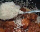A picture of step 6 of Sindhi biryani.