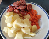 Foto del paso 1 de la receta: Lentejas con pollo y chorizo