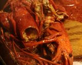 A picture of step 1 of Spicy shrimp broth Ramen.