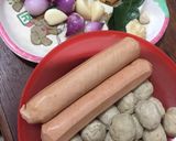 Foto langkah ke 1 dari resep Pentol Sosis Pedas Nampol.