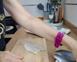 Foto del paso 6 de la receta: Lubina al limón con espinacas