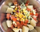 A picture of step 2 of Healthy Chana Chat.