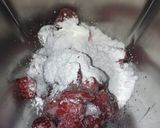 A picture of step 2 of Strawberry Spumone.
