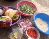 A picture of step 1 of Dambun cous cous.