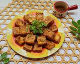 Hình bước làm 2 của món Đậu hũ chiên mắm ruốc