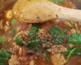 A picture of step 5 of My Italian inspired Sausage Pasta Soup.