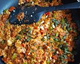 A picture of step 8 of Paneer cheese ghotala.