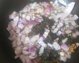 A picture of step 2 of Amaranth curry.
