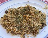 Une image de l'étape 9 de Nouilles japonaises sautées aux champignons, courgettes et épices.