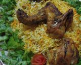 A picture of step 5 of Chicken Tikka Biryani Baghair Oil ke 😊😋.