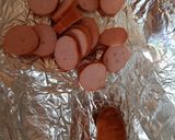 A picture of step 2 of My Mushroom & Smoked cooked sausage omelette.
