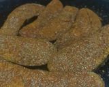 A picture of step 4 of Brinjal fry.